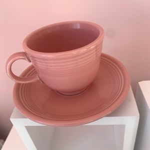Fiestaware coffee cup in Rose